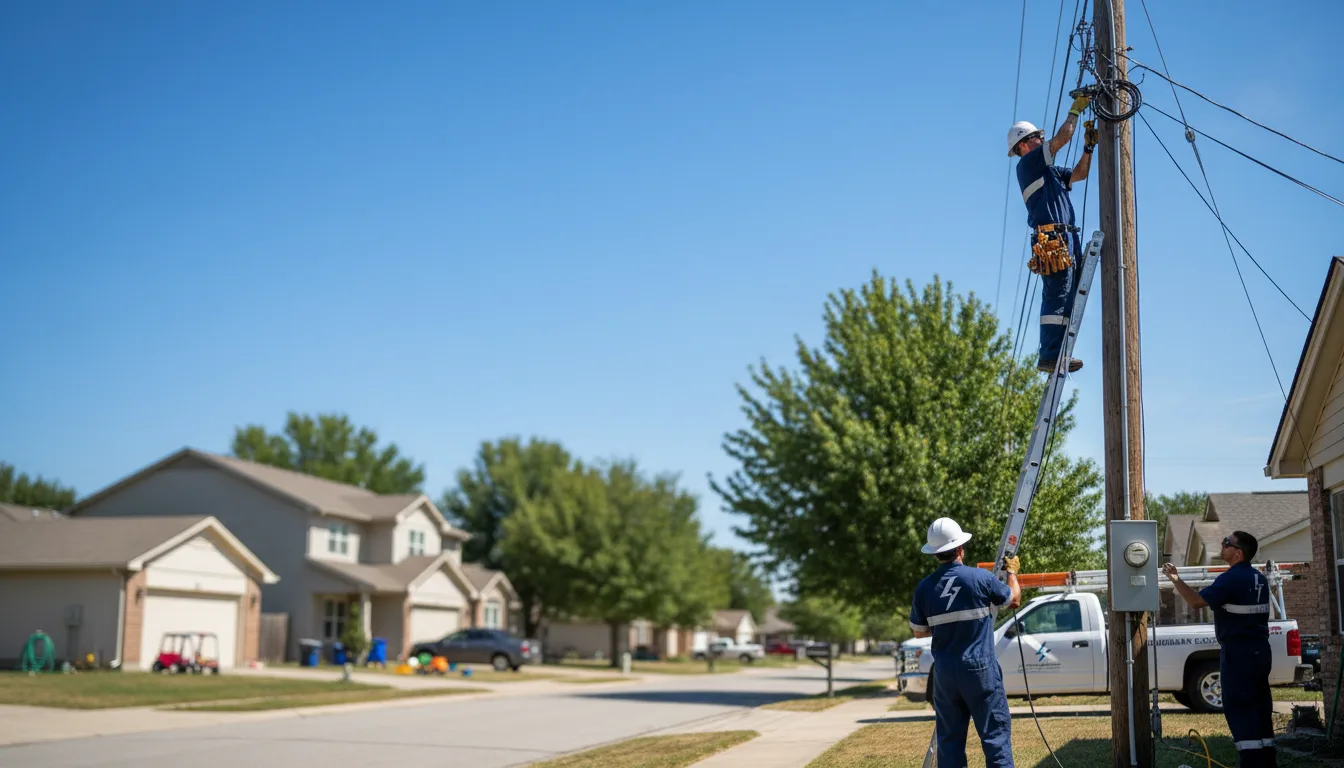 Residential electrician providing installation services in Redford, MO